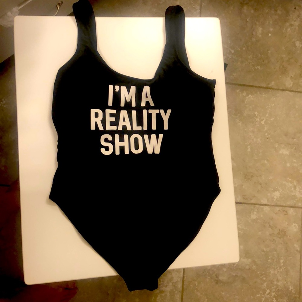 Woman one piece bathing suit